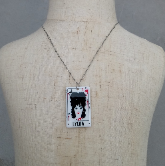 2/$10 Beetlejuice Lydia Deetz Stainless Steel Necklace - Picture 2 of 3